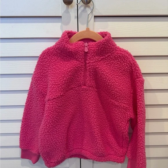 Baby Gap 1/4 Zip Pink Fleece Pullover - Picture 1 of 1